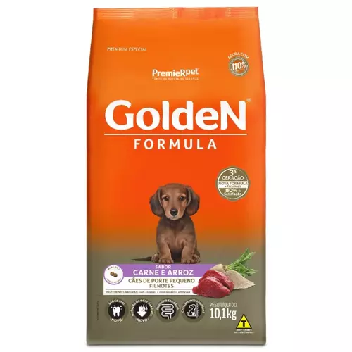 GOLDEN FORMULA FILHOTES MINI BITIS CARNE 10,1KG